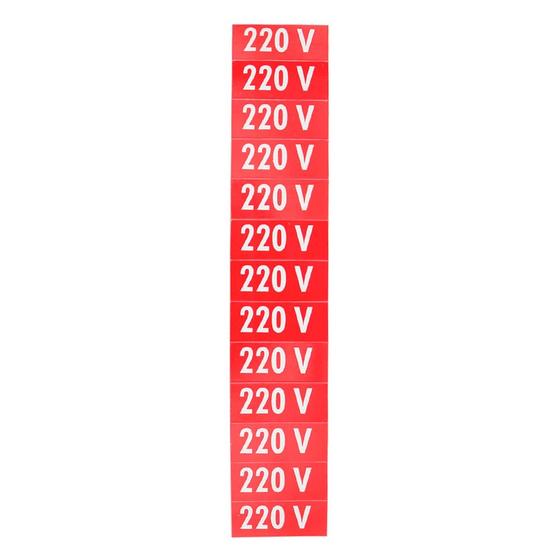 Imagem de Placa de Sinalização 220V Vermelha com 13 Unidades Ref PS75 ENCARTALE