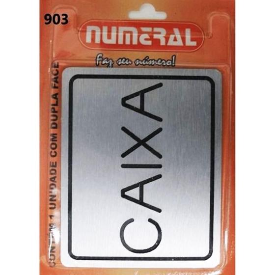 Imagem de Placa de Sinalização Caixa Numeral 903