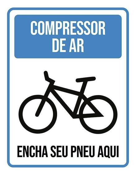 Imagem de Placa De Sinalização - Compressor De Ar Encheu Pneu 27X35