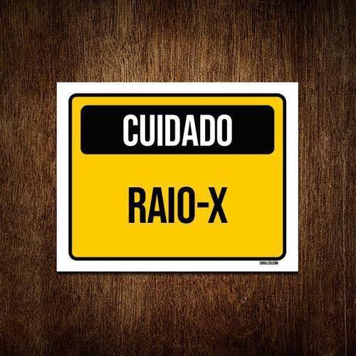 Imagem de Placa De Sinalização - Cuidado Raio-X 36X46