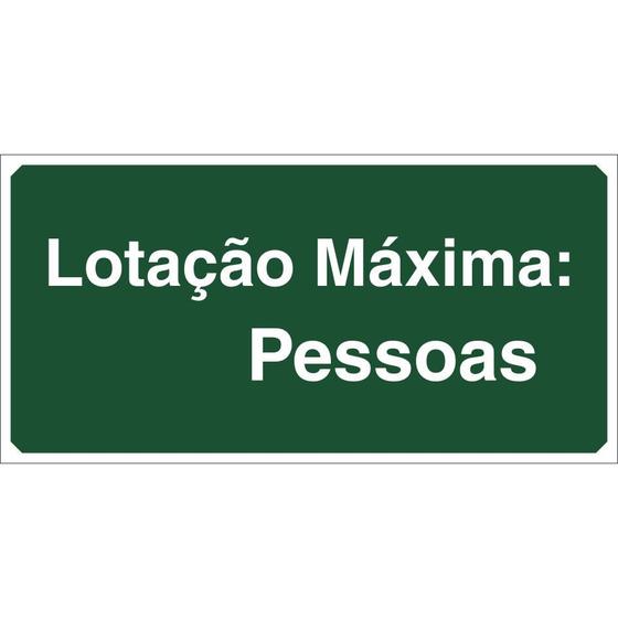 Imagem de Placa de sinalização M2 - lotação máxima (editável)