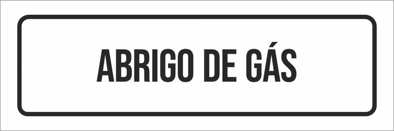 Imagem de Placa De Sinalização Setor - Abrigo De Gás-23X9