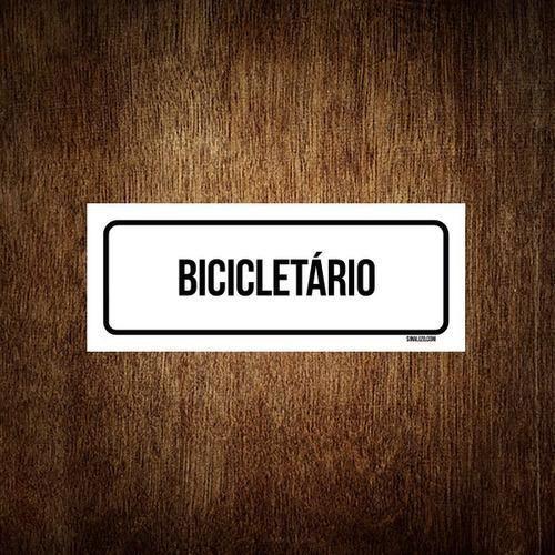 Imagem de Placa De Sinalização Setor - Bicicletário (30X10)