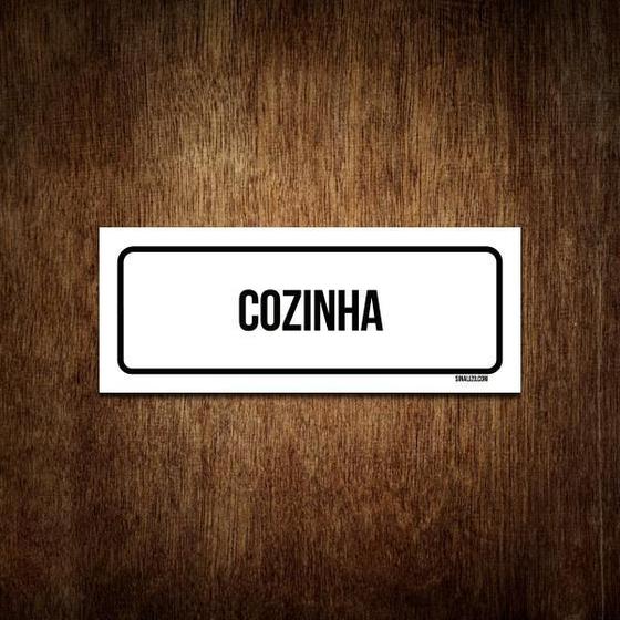 Imagem de Placa De Sinalização Setor - Cozinha (23X9)