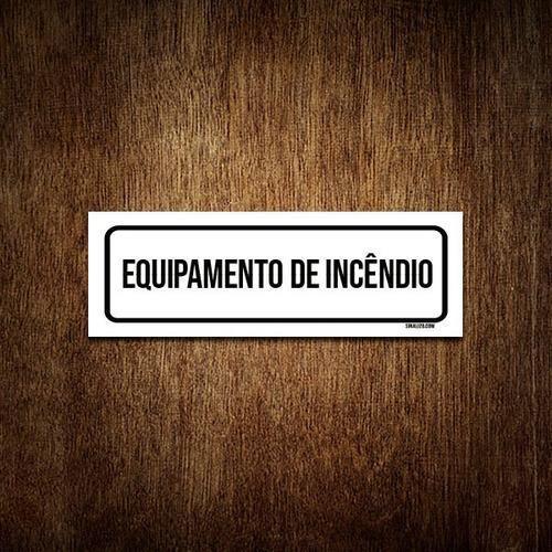 Imagem de Placa De Sinalização Setor - Equipamento De Incêndio (30X10)