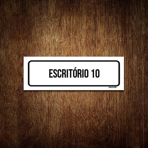 Imagem de Placa De Sinalização Setor - Escritório 10 (23X9)