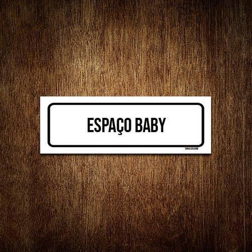 Imagem de Placa De Sinalização Setor - Espaço Baby (23X9)