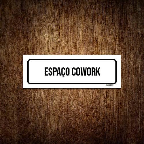 Imagem de Placa De Sinalização Setor - Espaço Cowork (30X10)