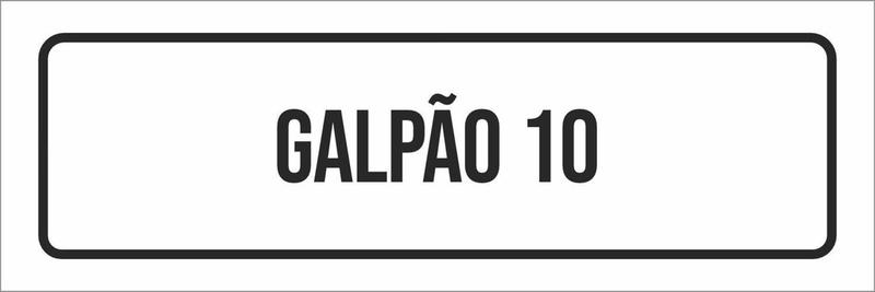 Imagem de Placa De Sinalização Setor - Galpão 10-23X9