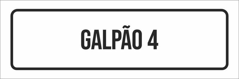 Imagem de Placa De Sinalização Setor - Galpão 4-23X9