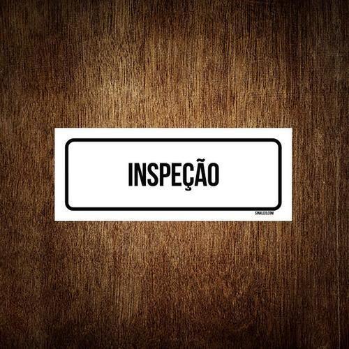 Imagem de Placa De Sinalização Setor - Inspeção (30X10)