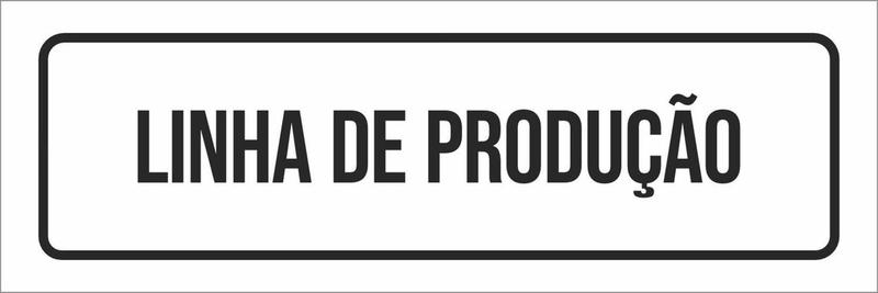Imagem de Placa De Sinalização Setor - Linha De Produção-23X9