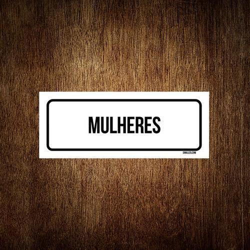 Imagem de Placa De Sinalização Setor - Mulheres (30X10)