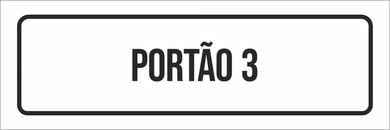 Imagem de Placa De Sinalização Setor - Portão 3-23X9