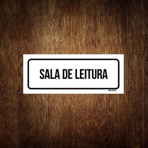 Imagem de Placa De Sinalização Setor - Sala De Leitura (30X10)