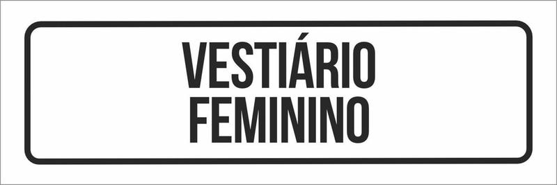 Imagem de Placa De Sinalização Setor - Vestiário Feminino-23X9