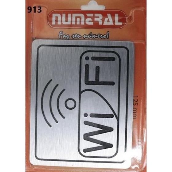 Imagem de Placa de Sinalização Wi-Fi Numeral 913