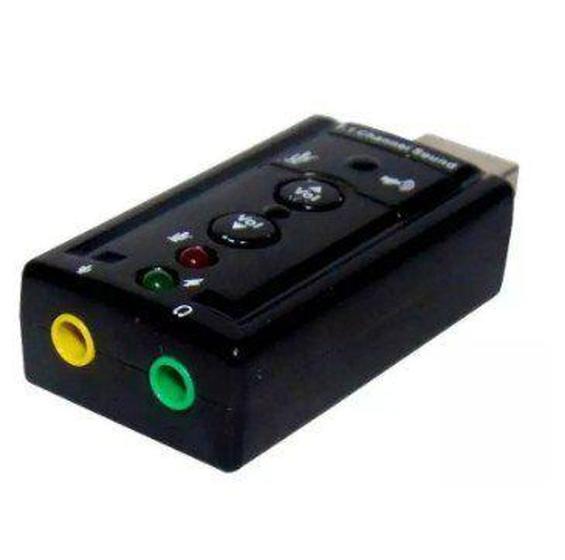Imagem de Placa de Som/Headset Estéreo com Adaptador de Áudio USB para Pc ou nootebook - universal