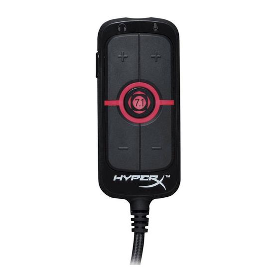 Imagem de Placa de Som HyperX AMP 7.1 USB Surround Sound HX-USCCAMSS-BK