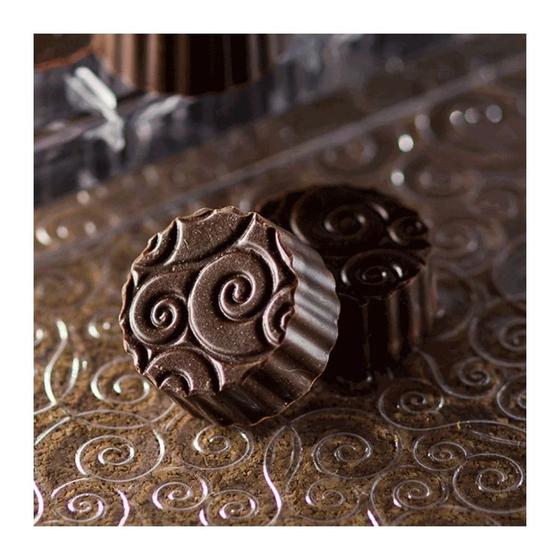 Imagem de Placa de Textura para Chocolate Arabesco Mod. 1 Crystal 
