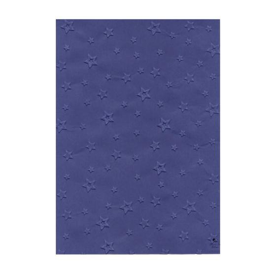 Imagem de Placa de Textura Relevo Emboss 10,6cm x 15cm Estrela 2D