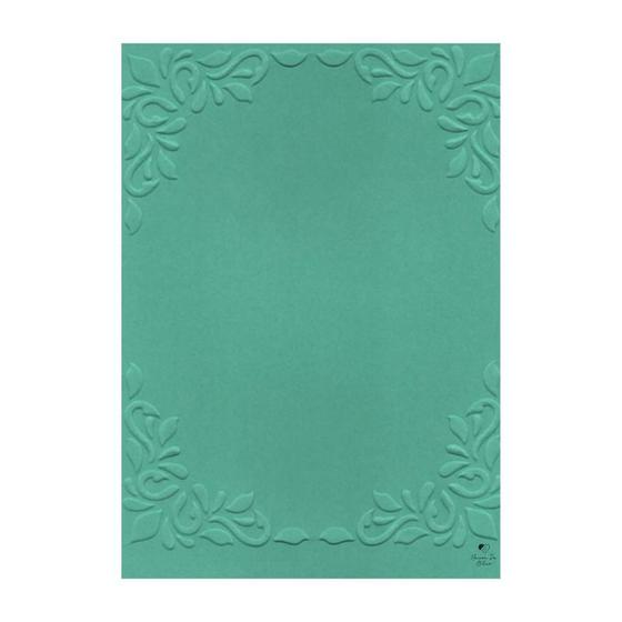 Imagem de Placa de Textura Relevo Emboss 11cm x 14,6cm Carta Arabesco