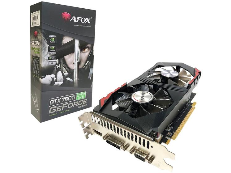 Imagem de Placa de Vídeo Afox NVIDIA GeForce GT 750 Ti