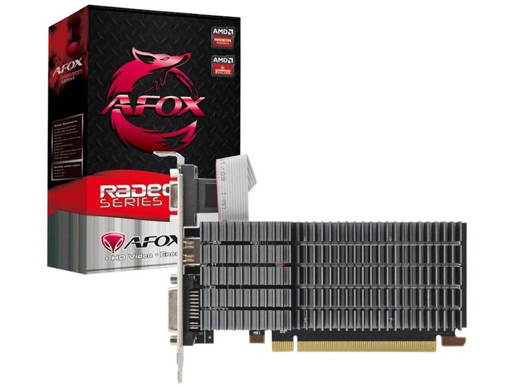 Placa de Vídeo Afox Radeon R5 220 2GB DDR3 - 64 bits Imagem de Placa de Vídeo Afox Radeon R5 220 2GB DDR3