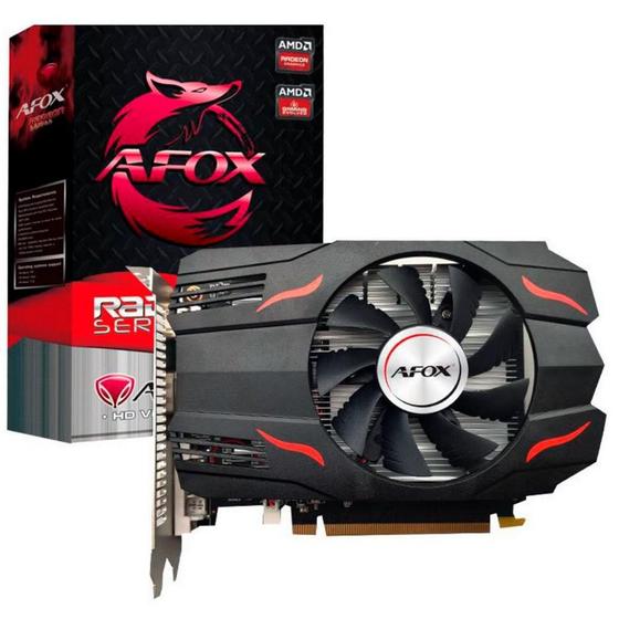 Imagem de Placa de Vídeo AMD Afox Radeon RX 550 4GB DDR5 128 Bits DVI HDMI DP AFRX550-4096D5H3