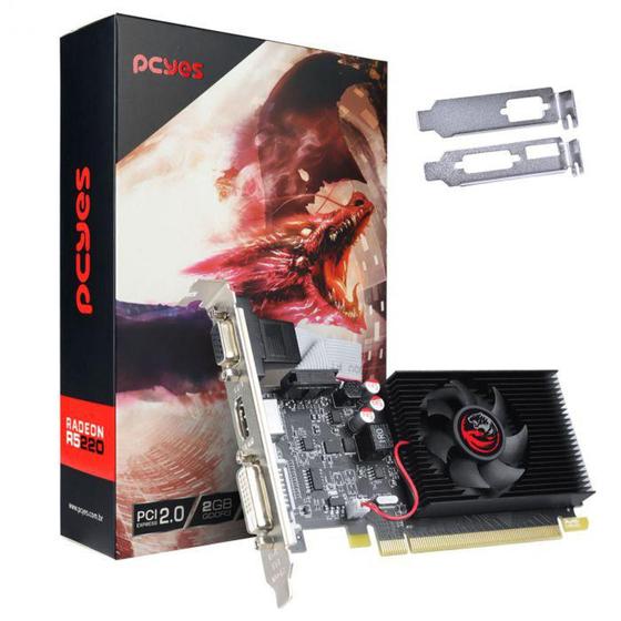 Imagem de Placa de Vídeo AMD Radeon R5 220 2gb Ddr3 64bits - Pcyes