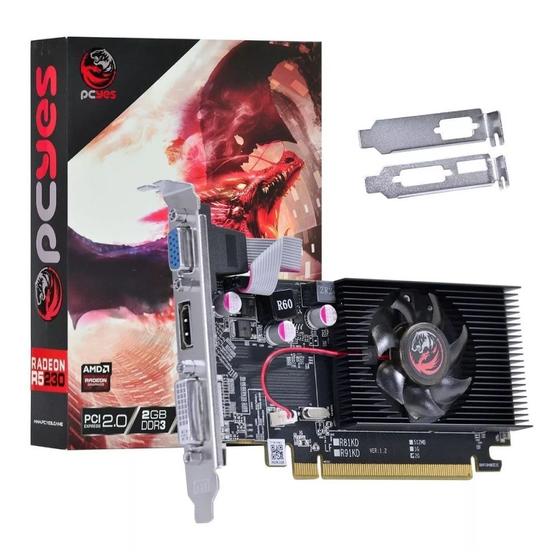 Placa De Vídeo Amd Radeon R5 230 2GB DDR3 64 Bits PCI 2.0 - Império das ...