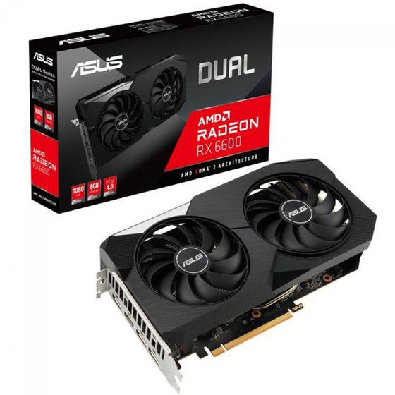 Placa de Vídeo Asus Rx 6600 Dual 8gb Ddr6 Dual-rx6600-8g