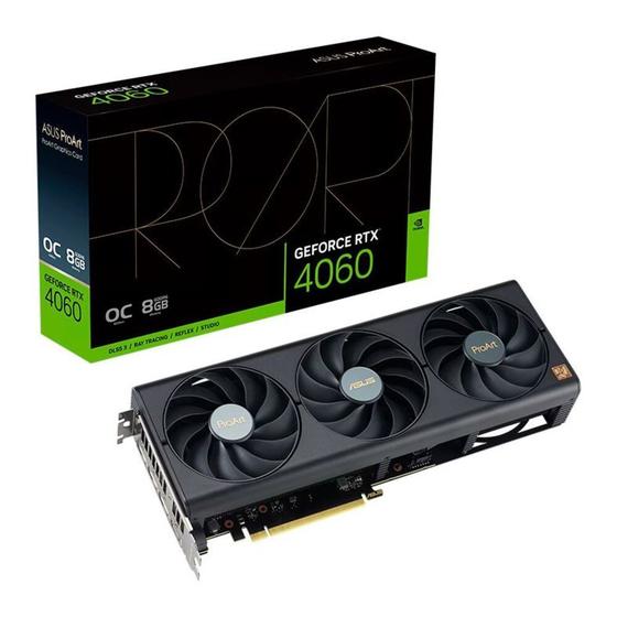 Imagem de Placa de Video ASUS Geforce RTX 4060 8GB GDDR6 128 BITS - PROART-RTX4060-O8G