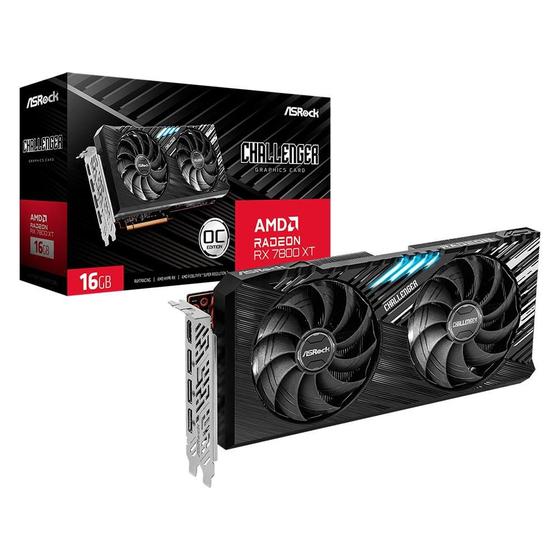 Placa de Vídeo Challenger ASRock AMD Radeon RX 7800 XT OC Placa de Vídeo Challenger ASRock AMD Radeon RX 7800 XT OC