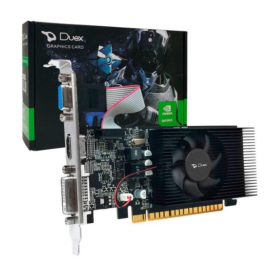 Imagem de Placa de Vídeo Duex GeForce G210, 512MB DDR3, 64 Bits, HDMI/DVI/VGA - DX G210512