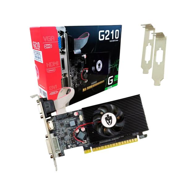 Imagem de Placa De Vídeo Evolut Geforce G210 1gb Ddr3 Dvi-i/vga/hdmi