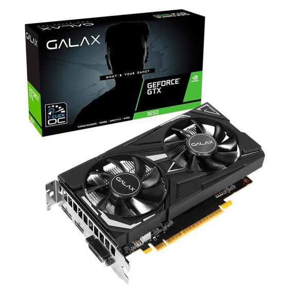 Imagem de Placa de Video Galax GeForce GTX 1650 EX 1-Click OC 4GB GDDR6 128Bit 65SQL8DS66E6