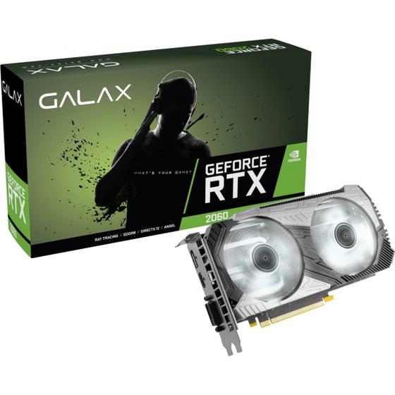 Menor preço em Placa de Vídeo Galax GeForce RTX 2060 Plus 12GB GDDR6 192-bit (1-Click OC) Ray Tracing - 26NRL7HP68NC