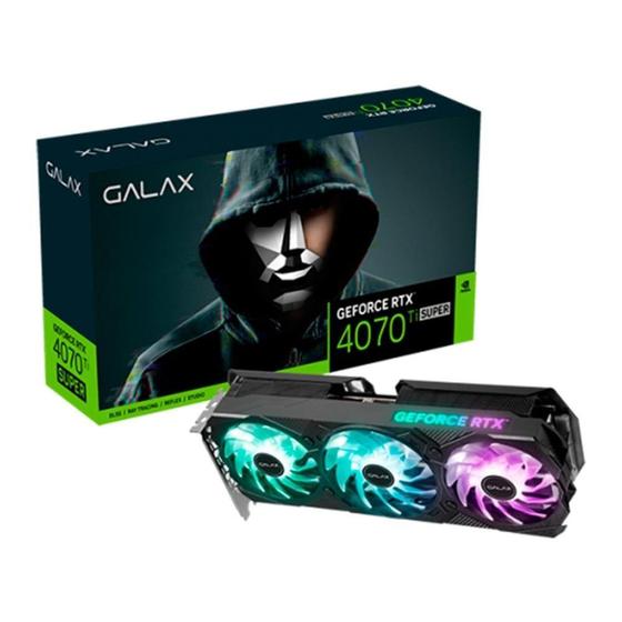 Imagem de Placa de Vídeo Galax Geforce RTX 4070 TI Super EX Gamer TecLab Lite, 16GB GDDR6X, 47UZM6MD7JDL