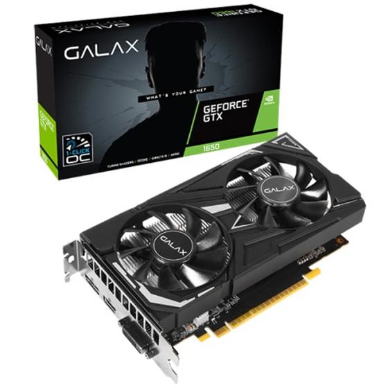 Imagem de Placa de Vídeo Galax NVIDIA GeForce GTX 1650 EX 1- CLICK OC, 4GB, 128BIT - 65SQL8DS66E6