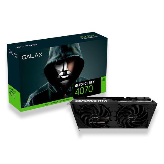 Imagem de Placa de Vídeo GALAX RTX4070 1-CLICK OC 2X, 12GB, GDDR6X, 192BITS, 47NOM7MD8DDF