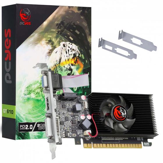 Imagem de Placa de Video Gamer Geforce GT 610 2Gb Ddr3 64 Bits PcYes