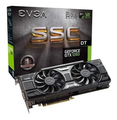 Placa De Video Geforce Gtx 1060 6gb Ssc Evga Gaming +nf Menor preço em Placa De Video Geforce Gtx 1060 6gb Ssc Evga Gaming +nf