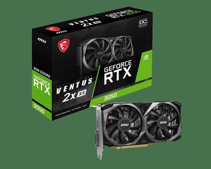 Imagem de Placa de Vídeo GeForce RTX 3050 8GB MSI Ventus 2X XS