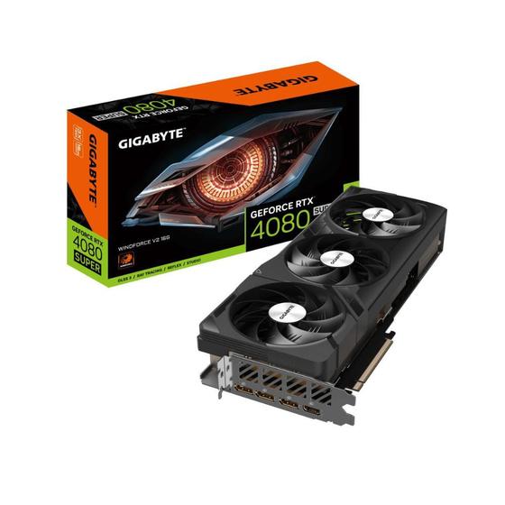 Imagem de Placa de Video Gigabyte NVIDIA GeForce RTX 4080 Super Windforce, 16GB, GDDR6X, DLSS, Ray Tracing, GV