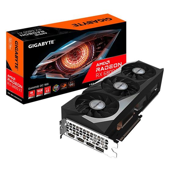 Placa de Vídeo Gigabyte Rx 6800 Xt 16gb Ddr6 Gv-r68xtgaming-oc-16gd