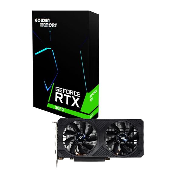 Placa De Vídeo Golden Memory Nvidia Geforce Rtx 3060 12gb 192bits Gddr6 Directx 12 Placa De