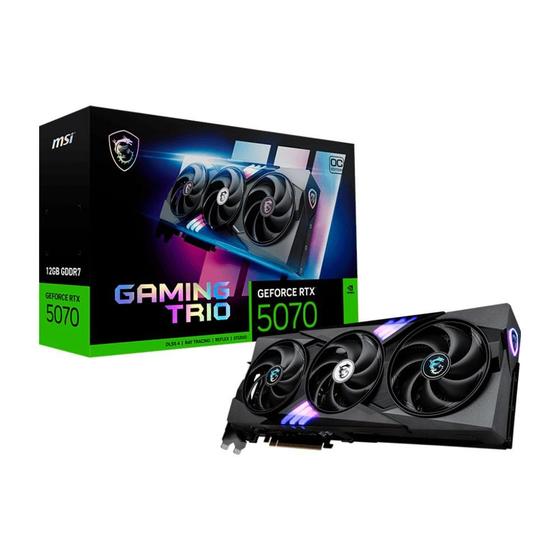 Imagem de Placa De Video Msi Geforce Rtx 5070 Gaming Trio Oc 12gb Gddr7 192bits 912-v532-019