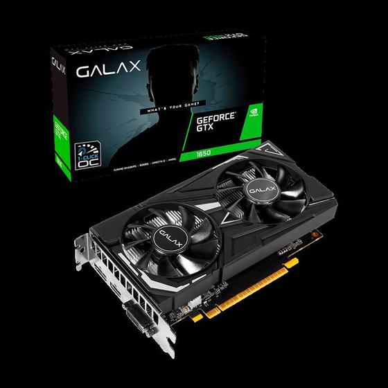 Imagem de Placa De Video Nvidia Galax Geforce Gtx 1650 65sql8ds66e6, 4gb, 128 Bits