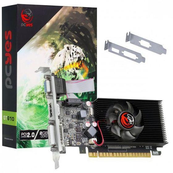 Placa de Video Nvidia Geforce GT 610 GDD3 2GB 64BIT Imagem de Placa de Video Nvidia Geforce GT 610 GDD3 2GB 64BIT